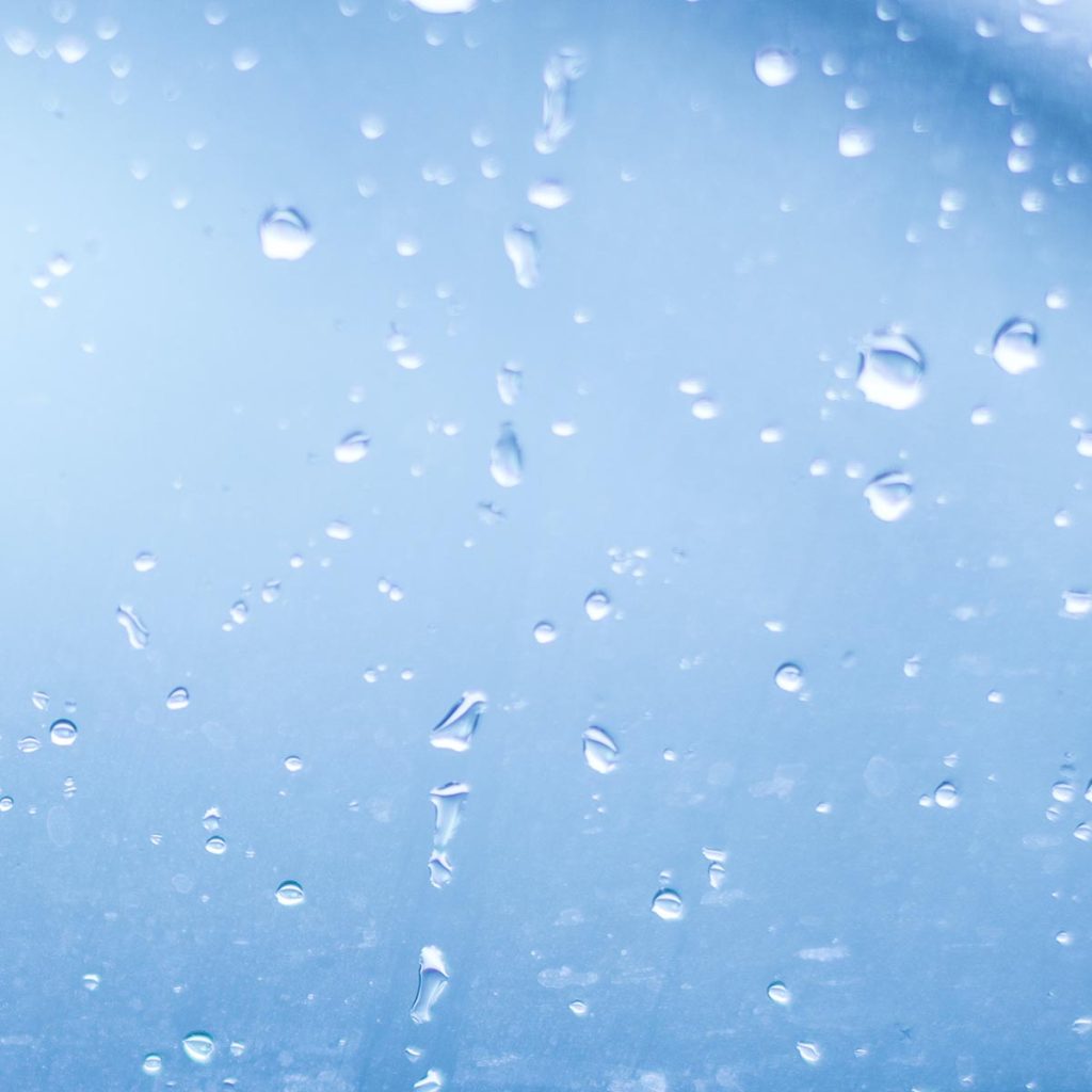 Rain on window